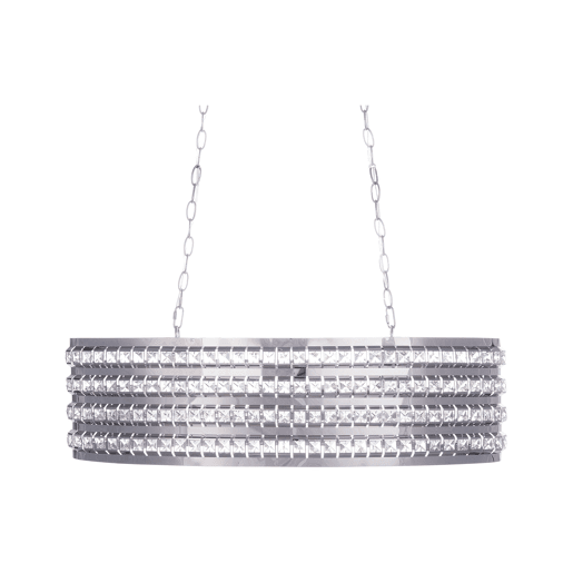 Candeeiro suspenso CAVONE Cristal Prateado Candeeiro suspenso CAVONE Cristal Prateado