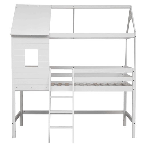 Cama infantil de entrepiso 190x90cm blanco MARGOT