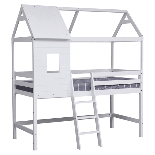 Cama infantil de entrepiso 190x90cm blanco MARGOT