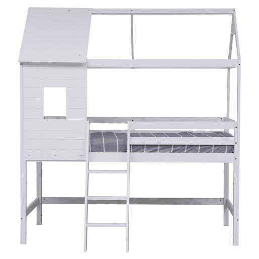 Cama infantil de entrepiso 190x90cm blanco MARGOT