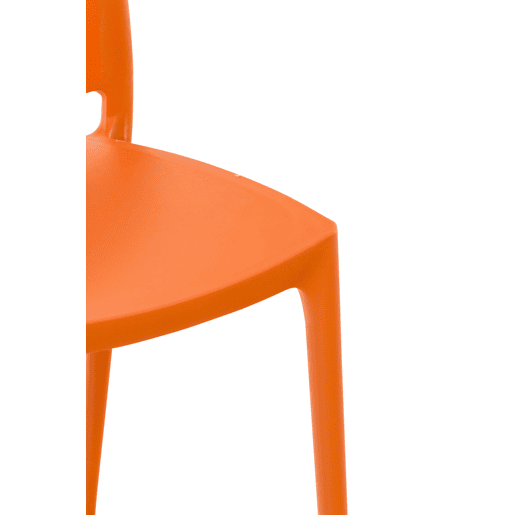 Silla Apilable Maya Plástico Naranja 50X44X81 cm Silla Apilable Maya Plástico Naranja 50X44X81 cm