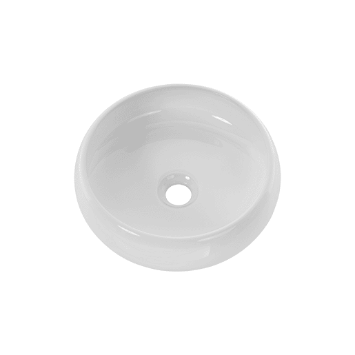 Branco e Madeira móvel de lavatório redondo simples 60cm Zelie Branco e Madeira móvel de lavatório redondo simples 60cm Zelie