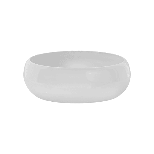 Branco e Madeira móvel de lavatório redondo simples 60cm Zelie Branco e Madeira móvel de lavatório redondo simples 60cm Zelie