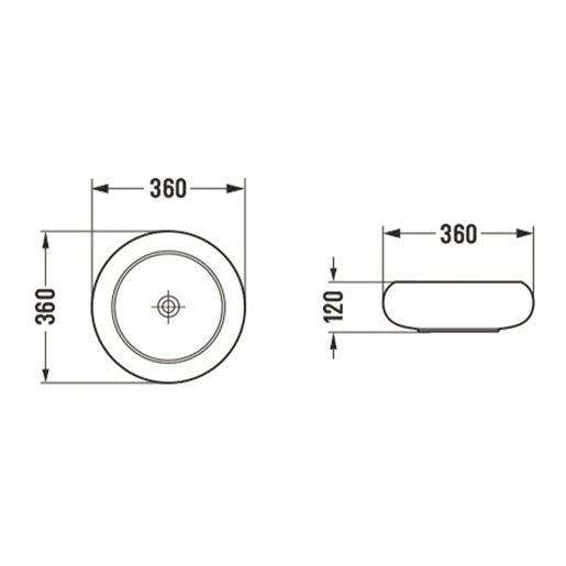 Branco e Madeira móvel de lavatório redondo simples 60cm Zelie Branco e Madeira móvel de lavatório redondo simples 60cm Zelie