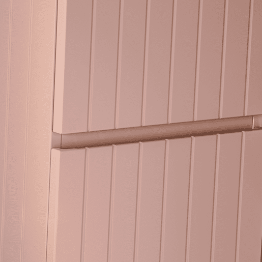 Lavatório individual 80 cm com móvel Zelie rosa