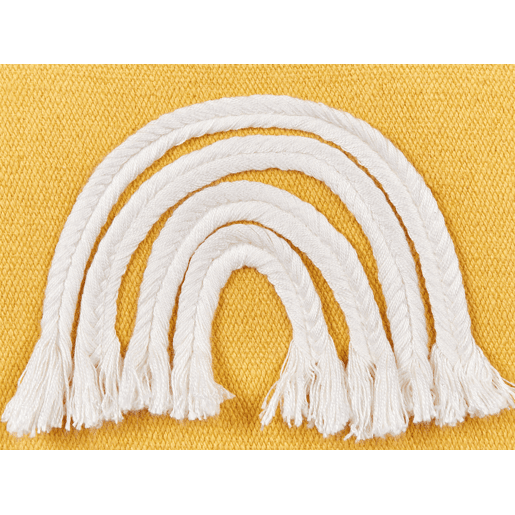 Conjunto de 2 almofadas decorativas LEEA Algodão 45 x 45 cm Amarelo