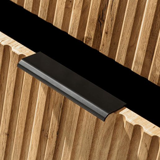 Móvel de lavatório duplo 140cm 2 nichos e coluna Adriel Madeira