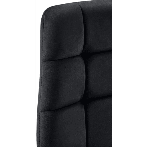 Juego de 4 sillas de comedor Antibes Terciopelo Negro 55X45X84 cm