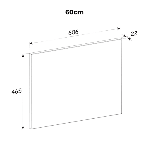 Móvel de toucador com tampo de 60cm Adriel Preto Móvel de toucador com tampo de 60cm Adriel Preto