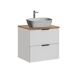 Conjunto mueble lavabo individual y columna Adriel 60 Conjunto mueble lavabo individual y columna Adriel 60 Blanco