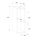 Mueble lavabo doble 2 nichos Gaia 140 Mueble lavabo doble 2 nichos Gaia 140 Negro/ Madera