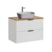 Conjunto mueble lavabo individual y columna Adriel 80 Conjunto mueble lavabo individual y columna Adriel 80 Blanco