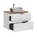 Conjunto mueble lavabo individual y columna Adriel 80 Conjunto mueble lavabo individual y columna Adriel 80 Blanco