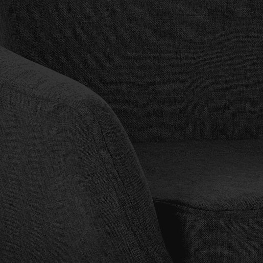 Taburete de barra Grant tela Negro 46X55X99 cm
