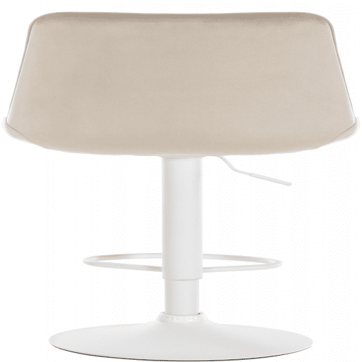 Taburete de bar Toni terciopelo Crema 50X49.5X91 cm Taburete de bar Toni terciopelo Crema 50X49.5X91 cm