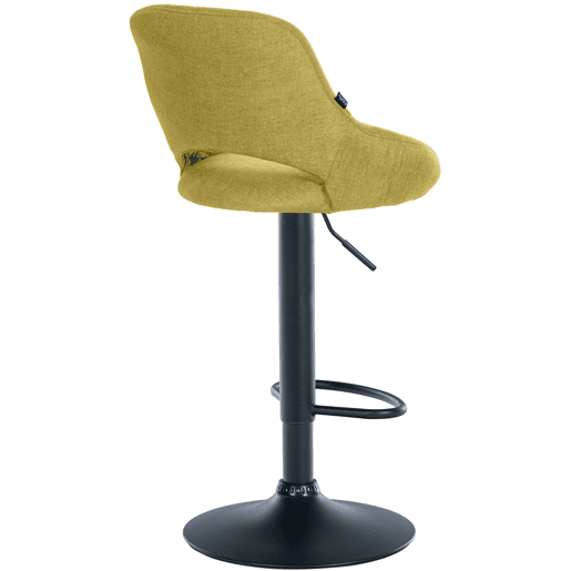 Taburete de bar Milet tapizado en tela Verde 48X47X85 cm