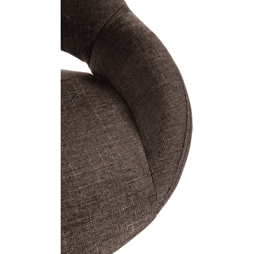 Taburete de bar Milet de tela Marrón 48X47X85 cm Taburete de bar Milet de tela Marrón 48X47X85 cm