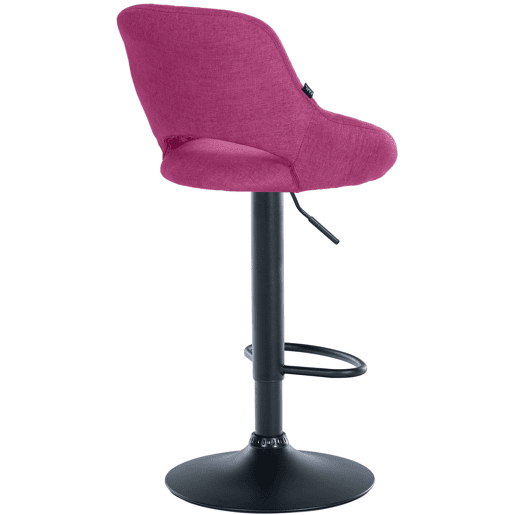 Taburete de bar Milet tapizado en tela Lila 48X47X85 cm