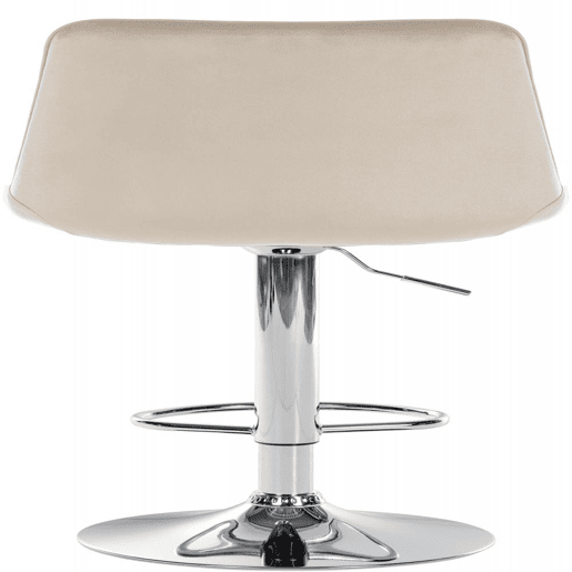 Taburete de bar Toni terciopelo Crema 50X49.5X91 cm Taburete de bar Toni terciopelo Crema 50X49.5X91 cm