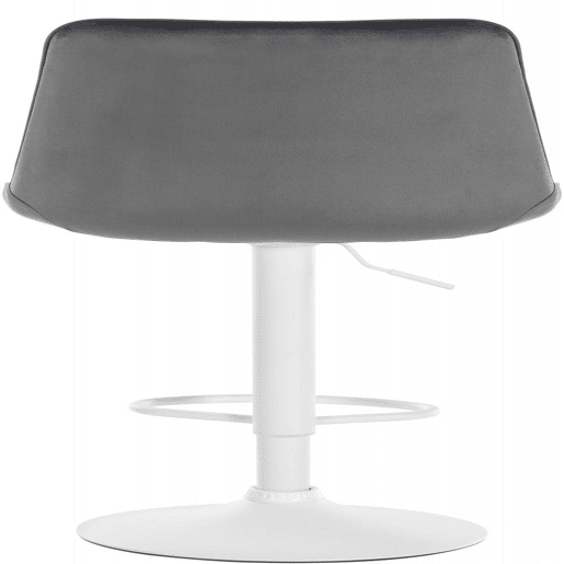 Taburete de bar Toni terciopelo Gris oscuro 50X49.5X91 cm