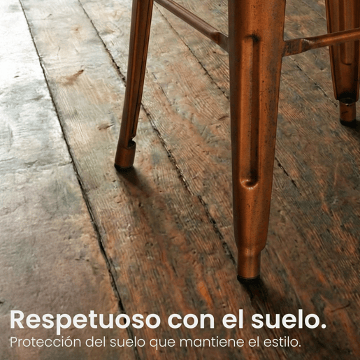 Taburete de bar de metal Mason Cobre 43X44X96 cm