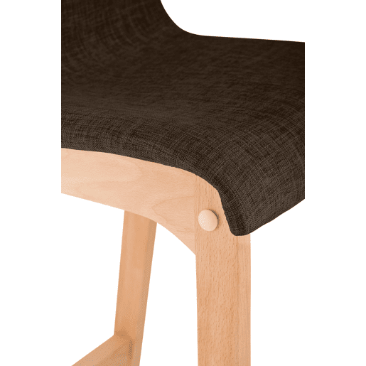 Banqueta Hoover com base de madeira 101x41x46 cm