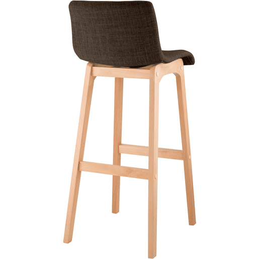 Banqueta Hoover com base de madeira 101x41x46 cm