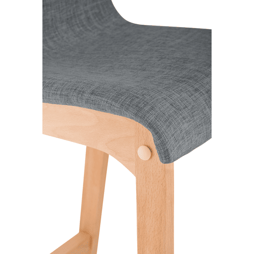 Banqueta Hoover com base de madeira 101x41x46 cm