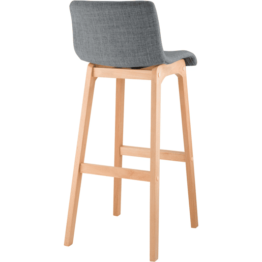 Banqueta Hoover com base de madeira 101x41x46 cm