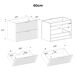 Conjunto mueble lavabo individual encastrado y columna Gaia Conjunto mueble lavabo individual encastrado y columna Gaia Madera
