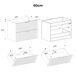 Conjunto mueble doble lavabo encastrado y columna Gaia Conjunto mueble doble lavabo encastrado y columna Gaia Madera