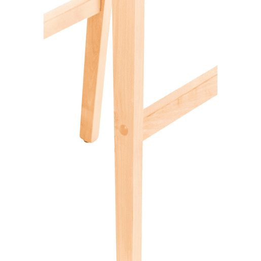 Juego de 2 taburetes de bar Hover, asiento de tela, patas de madera de haya natural Negro 46X41X102 cm