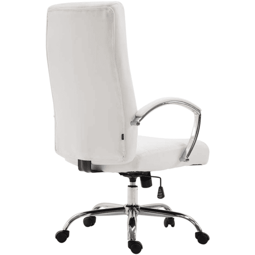 Silla de Oficina XL Valais Simil cuero Blanco 68X60X110 cm Silla de Oficina XL Valais Simil cuero Blanco 68X60X110 cm