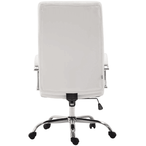 Silla de Oficina XL Valais Simil cuero Blanco 68X60X110 cm Silla de Oficina XL Valais Simil cuero Blanco 68X60X110 cm