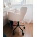 Beliani Silla de oficina SANILAC Beliani Silla de oficina SANILAC Blanco/ Beige
