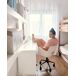 Beliani Silla de oficina SANILAC Beliani Silla de oficina SANILAC Blanco/ Beige