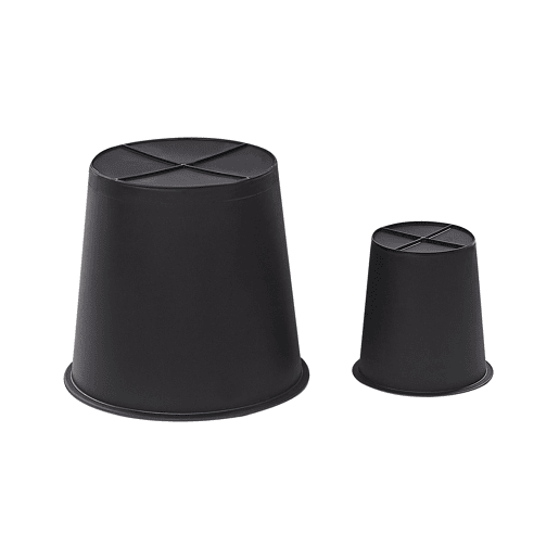 Beliani Conjunto de 2 vasos para plantas BRODIEA