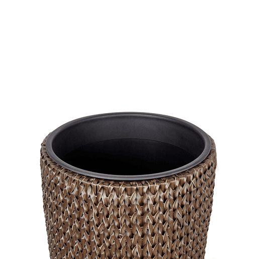 Beliani Conjunto de 2 vasos para plantas CEDRUS