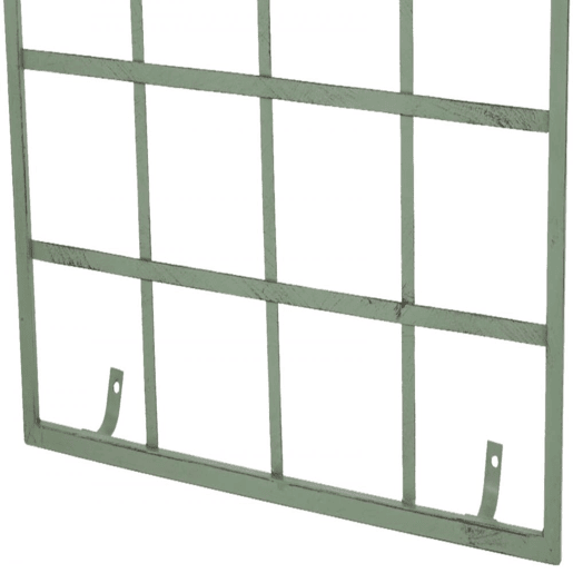Set de 2 vallas metálicas viva para plantas trepadoras Metal Verde antiguo 1X70X180 cm