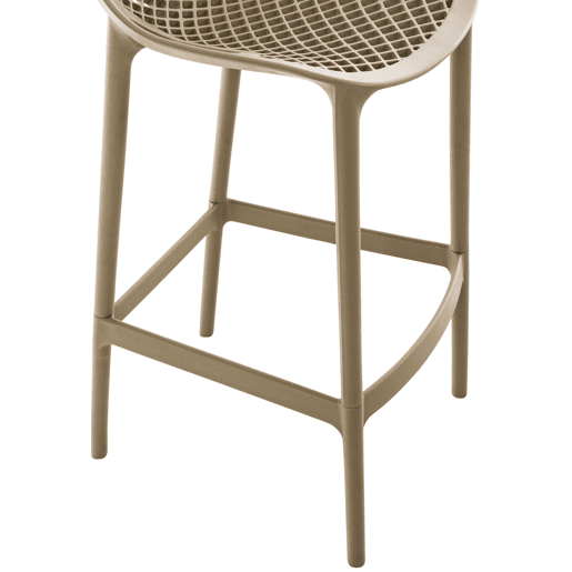 Taburete de Bar para Exterior Air Plástico Barro 53X45X105 cm