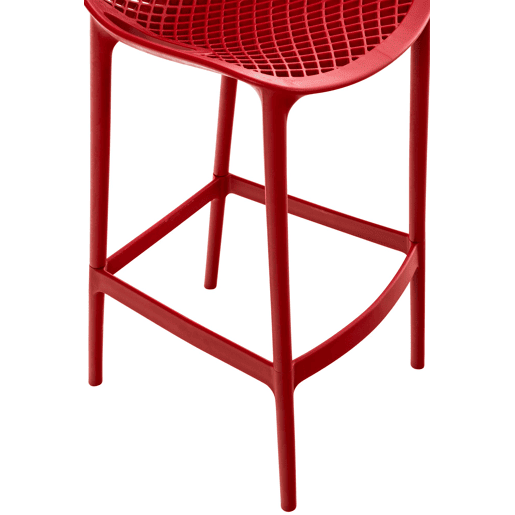 Taburete de Bar para Exterior Air Plástico Rojo 53X45X105 cm