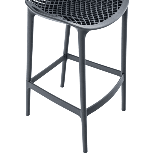 Taburete de Bar para Exterior Air Plástico Gris oscuro 53X45X105 cm