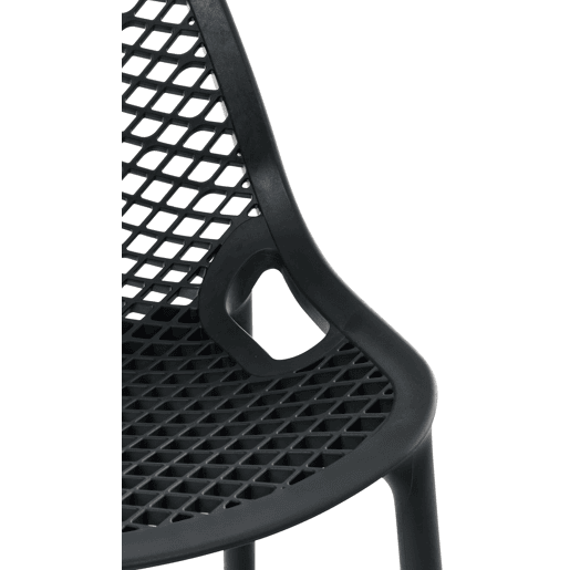 Taburete de Bar para Exterior Air Plástico Negro 53X45X105 cm
