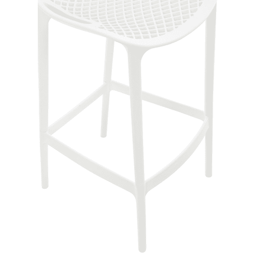 Taburete de Bar para Exterior Air Plástico Blanco 53X45X105 cm