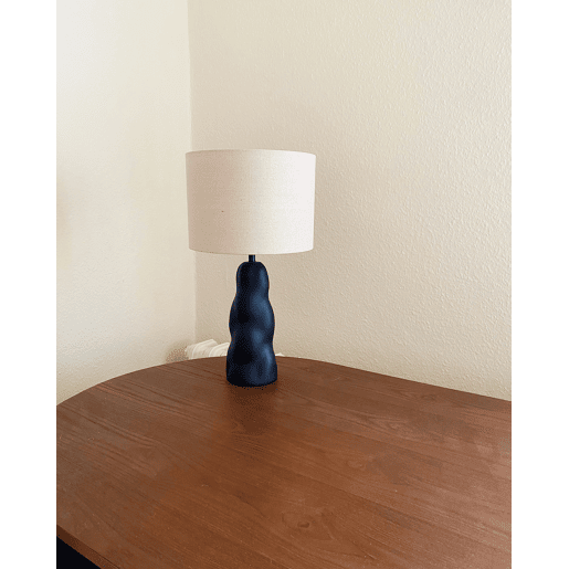 Candeeiro de mesa VILAR Cerâmica Preto