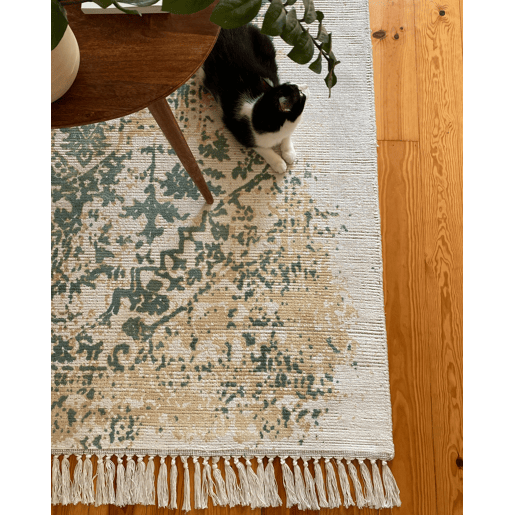 Tapete BOYALI Verde escuro 140 x 200 cm Viscose