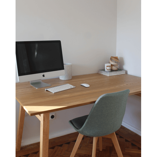 Mesa de jantar VARLEY Freixo natural 150 cm 90 cm