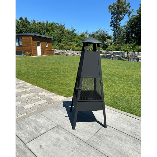Lareira de jardim YASUR Metal Preto