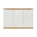Bufé 3 puertas June Blanco y Madera Junio Bufé 3 puertas June Blanco y Madera Junio Natural/ Blanco