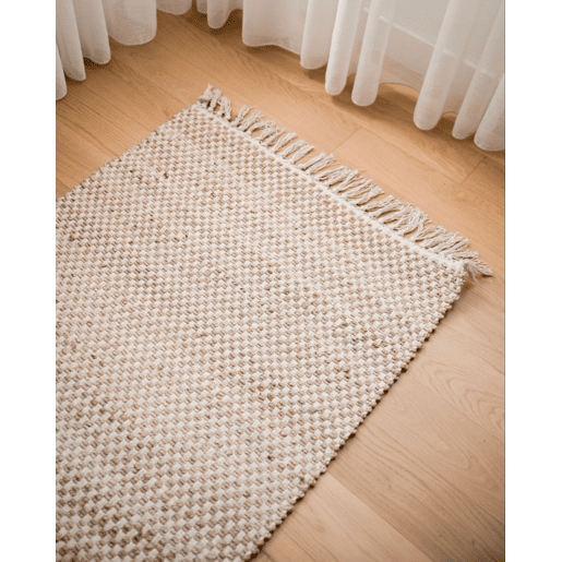 Tapete ZERDALI Creme 80 x 150 cm Juta